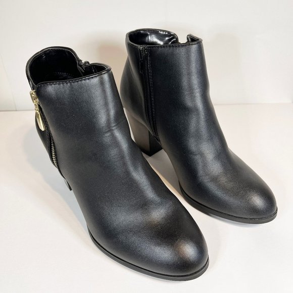 Style & Co Jamila Zip Booties 8W - Picture 2 of 6